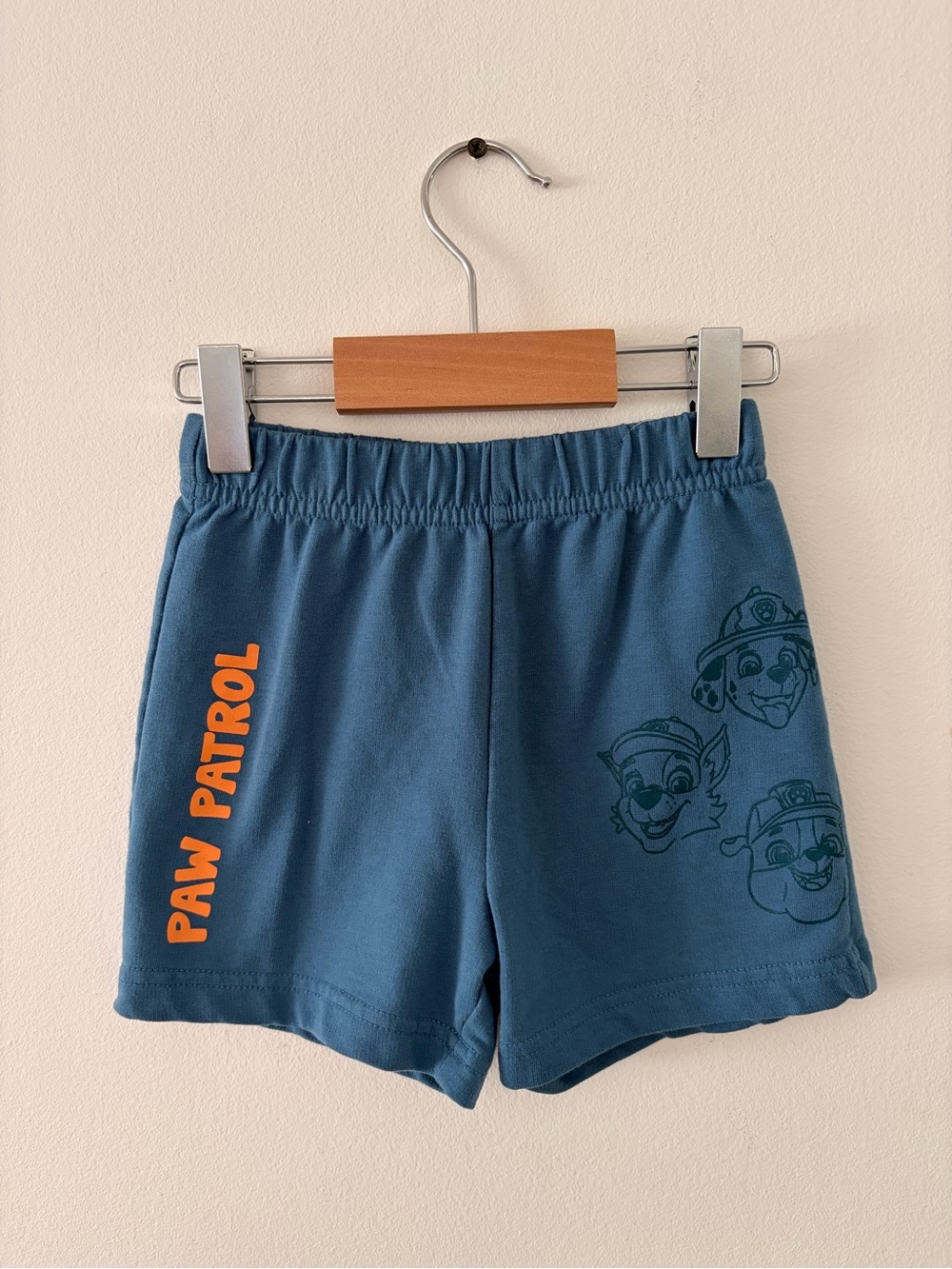 Nickelodeon Paw Patrol Teal Kids Shorts with Orange Logo